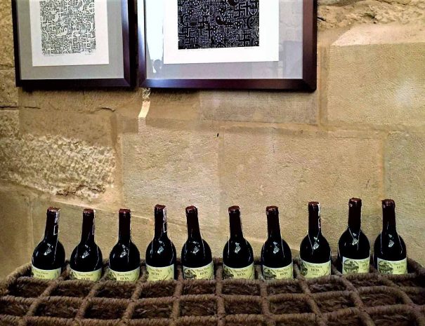 Bottles of Riojan wine