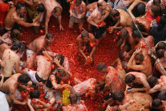 La Tomatina festival Spain