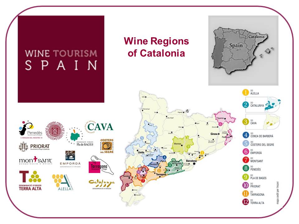 Catalonia wine map 1