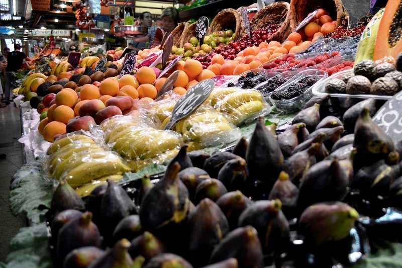 Barcelona fruit market