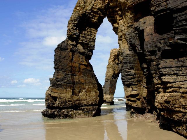 Cathedral Beach in Galicia, Spain
