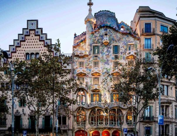Gaudi architecture in Barcelona