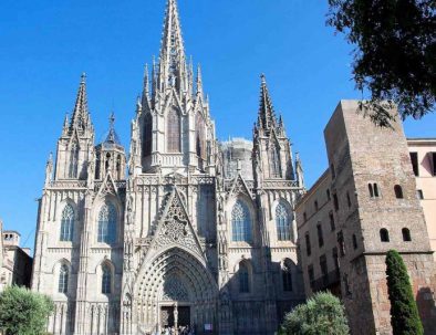 Cathedral of Barcelona in gothic district