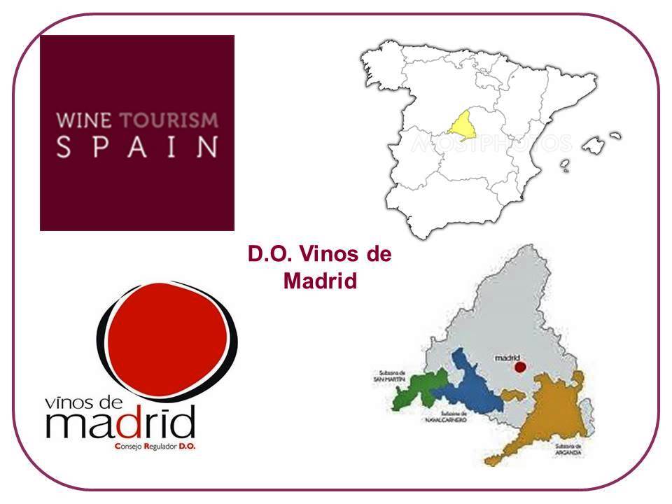 wine map of Madrid wine region