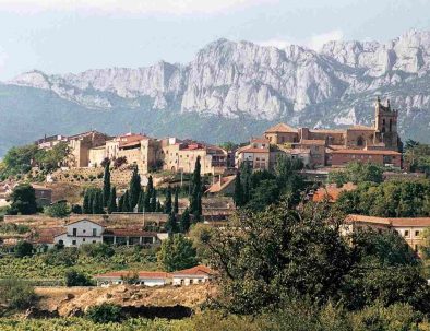 Laguardia village and mountains