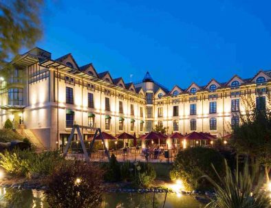 Building and gardens Villa de Laguardia hotel