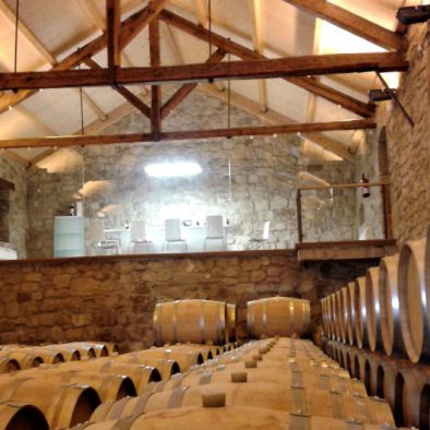 Wine tasting room at wine cellar